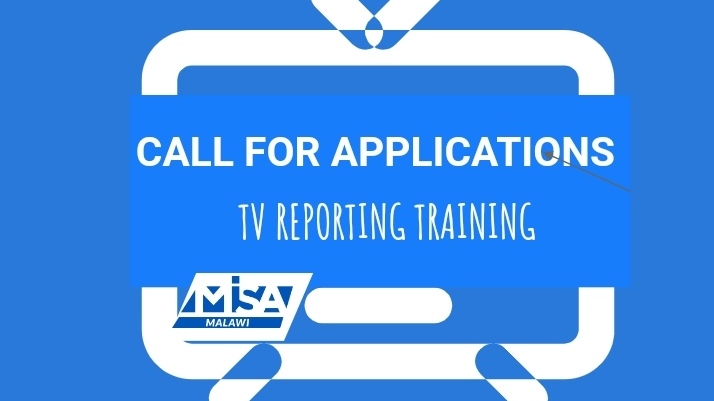 Call for expressions of interest to attend training on Television Reporting