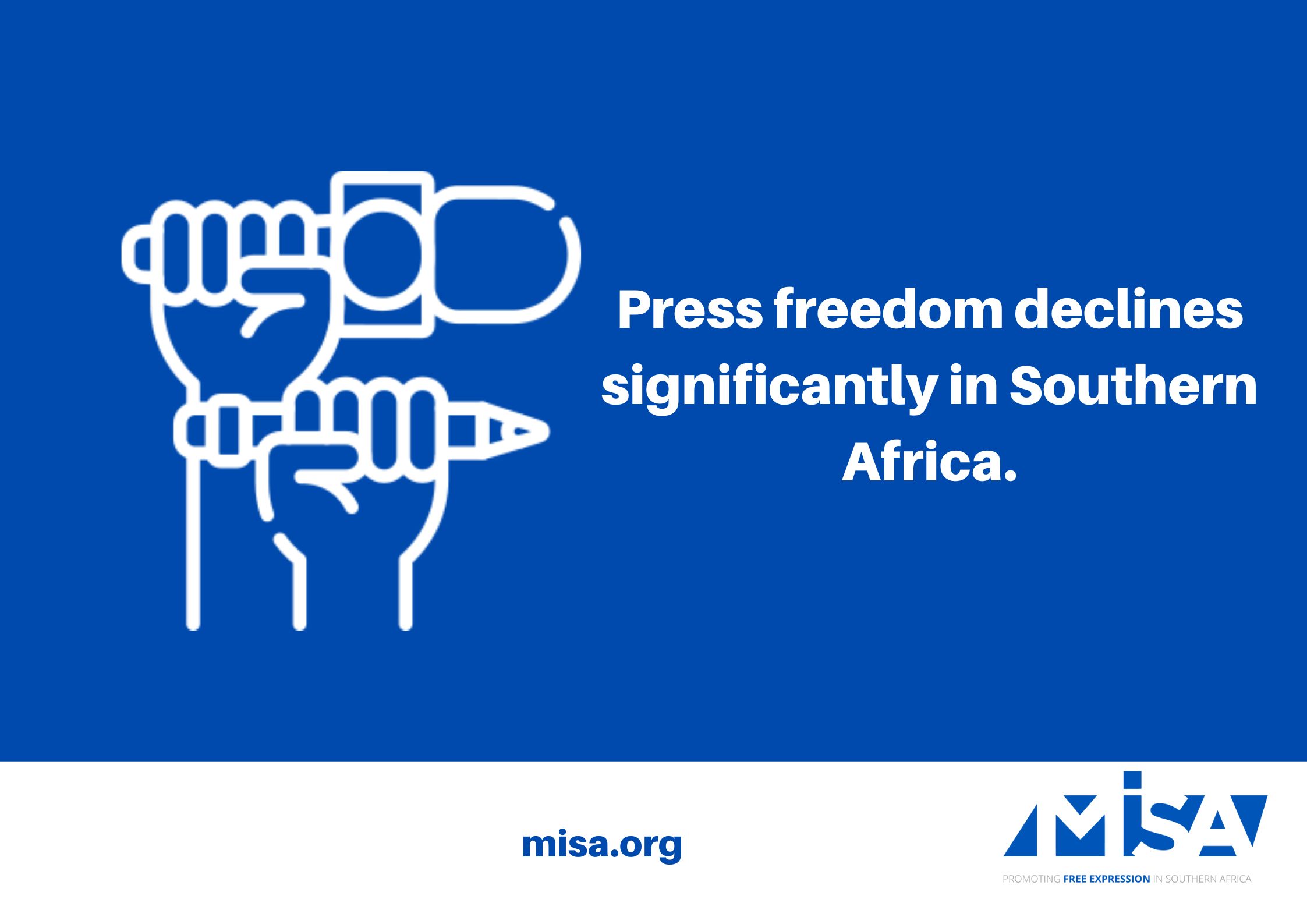 Press freedom declines significantly in Southern Africa