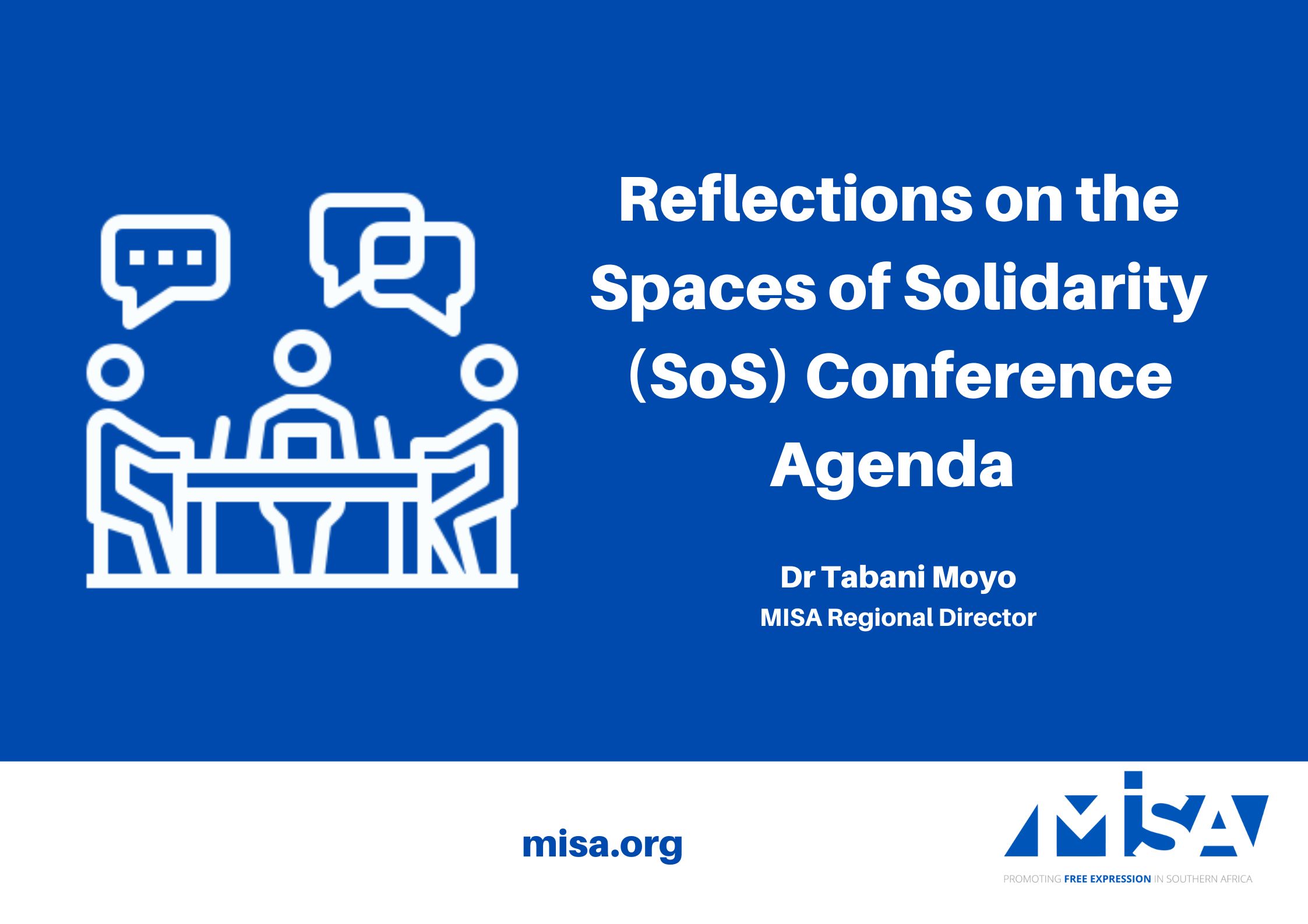 Reflections on the Spaces of Solidarity (SoS) Conference Agenda